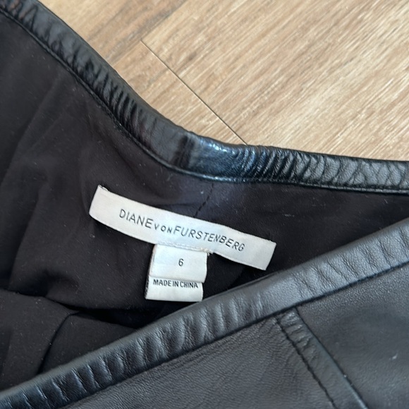 DVF Leather Skirt - Picture 2 of 3